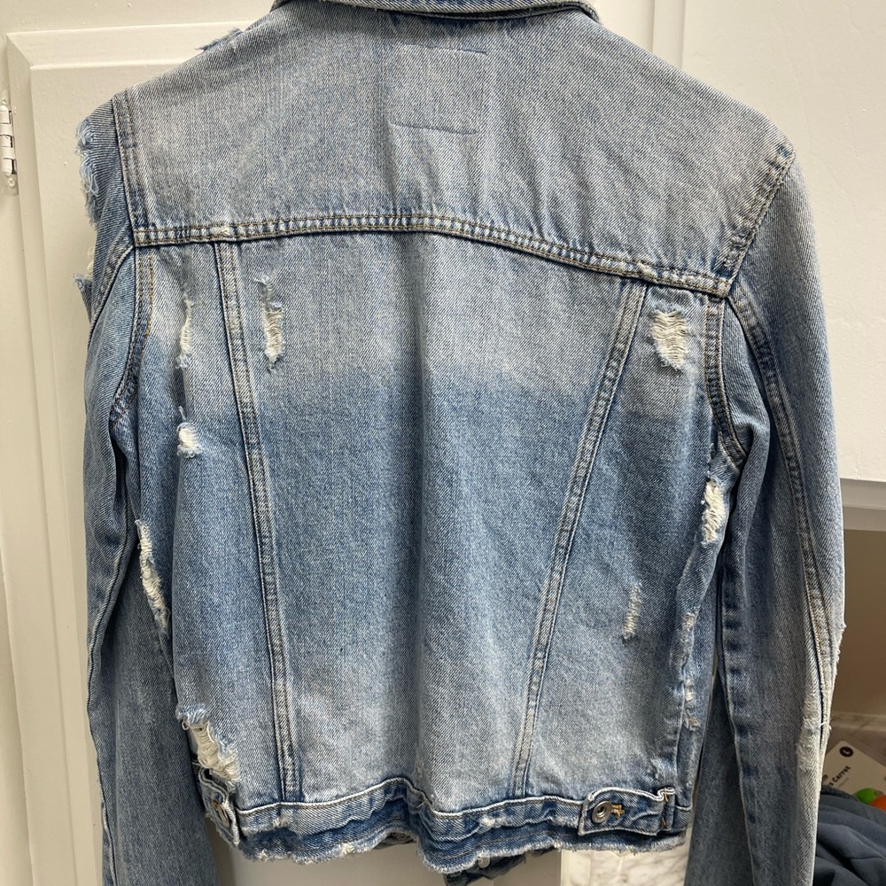 Distressed Denim Jacket - Picture 3 of 3